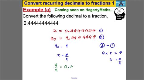 Repeating Decimal To Fraction Worksheet – E Street Light