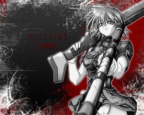 Wallpaper : illustration, anime, Hellsing, Seras Victoria, comics, computer wallpaper, comic ...