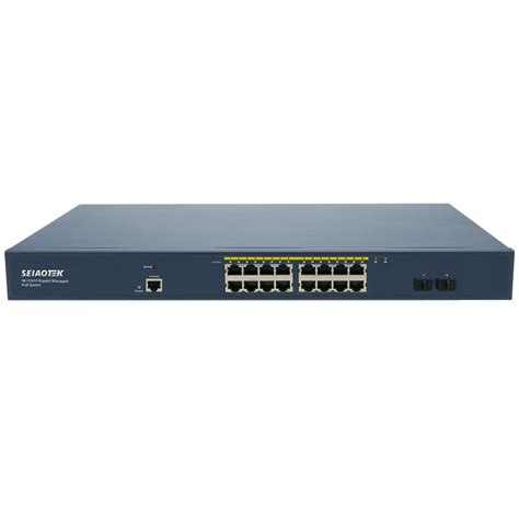 16-Port Gigabit Managed Layer 2 PoE+ Switch with 2 SFP Slots - Manufacturer of PoE Networking ...