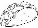 Taco Coloring Pages  Free Printable For Kids sketch template