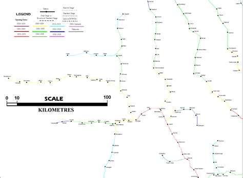 Railway Map of Victoria