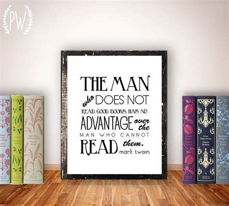 Quote Print, printable art, books, wall decor, library funny inspirational quotes, digital ...