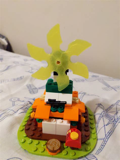 My 5yr old sons first MOC Windmill. Glad he enjoys Lego as much as I do ...