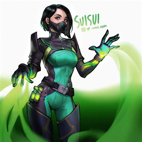 Viper from Valorant in green & black catsuit | Superhero suits, Green ...