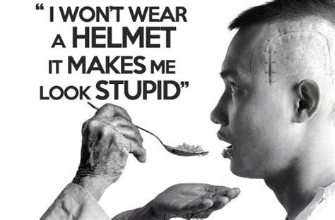 Wear Helmet Funny Quotes - ShortQuotes.cc