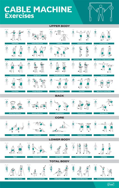 Printable Smith Machine Exercise Chart