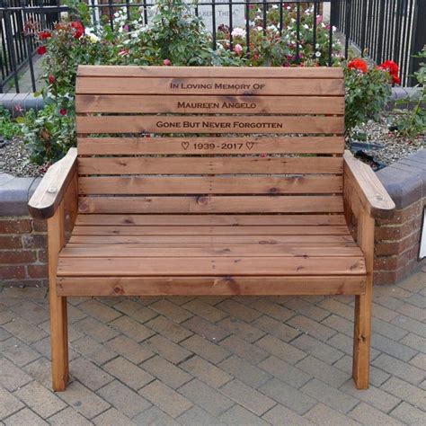 Engraved Garden Memorial Bench | Memorial benches, Memorial garden, Memories