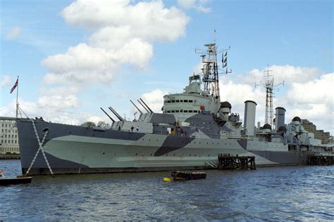 The museum ship HMS Belfast sporting her 'disruptive camou… | Flickr