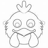 Kip Maska Kleurplaat Printable Kolorowanki Dierenmaskers Kurczaka  sketch template