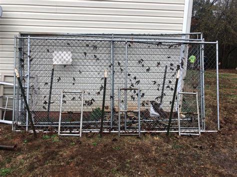 4 6x10 chain link fence panels and holders for Sale in Jackson, GA - OfferUp