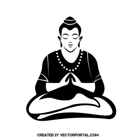 Buddha pose art.ai Royalty Free Stock SVG Vector