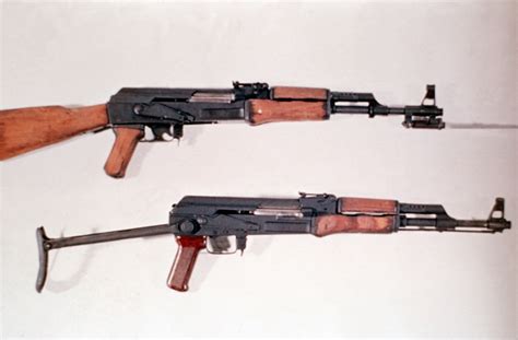 A Chinese 7.62 mm Type 56 assault rifle with a permanently attached ...