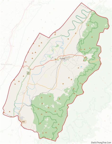 Map of Page County, Virginia - Thong Thai Real