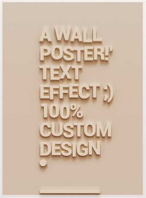 Wall Poster Text Effect PIXEDEN - Kho Đồ Họa