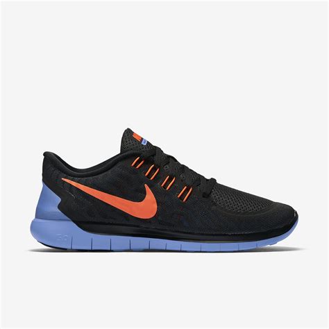 Nike Womens Free 5.0 Running Shoes - Black/Blue - Tennisnuts.com