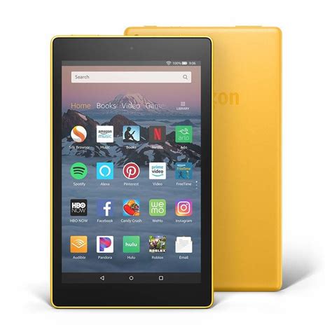 Amazon Fire HD 8 32GB Yellow Tablet with Alexa | Tablets | Tablets + Accessories | Electronics ...