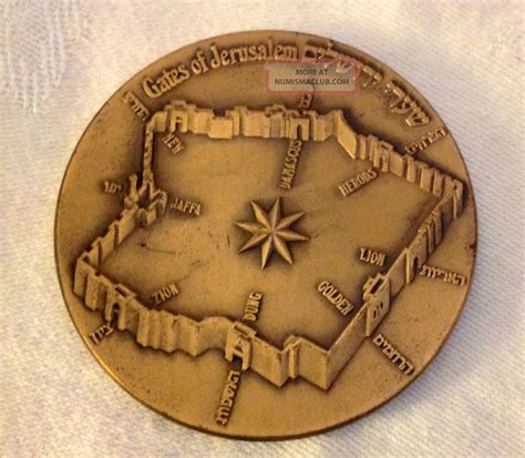 Bronze State Medal Coin Peace Treaty 1979 Israel Egypt Washington