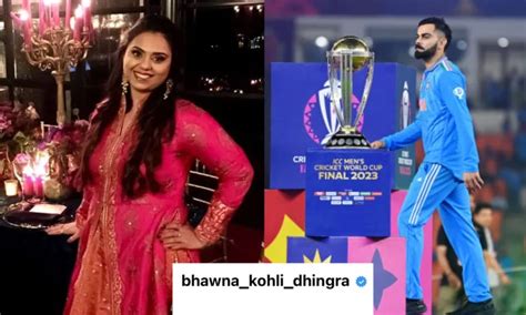 Sister Bhawna Pens Emotional Post For Virat Kohli And Team India After ...