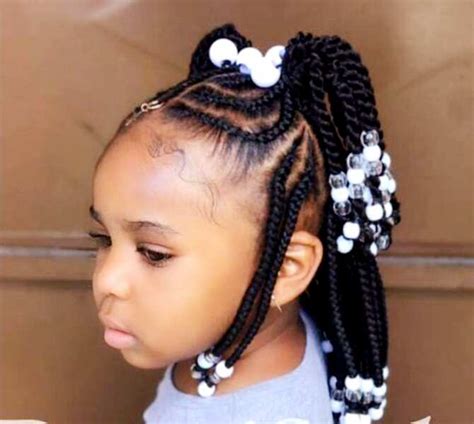 Toddler braided hairstyles with beads for girls - Legit.ng