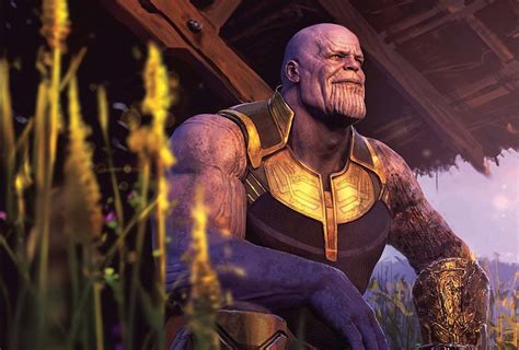 Thanos, avengers: infinity war, smiling, artwork, Movies, HD wallpaper ...