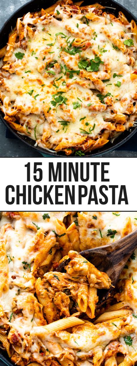 15 minute Chicken Pasta | Gimme Delicious