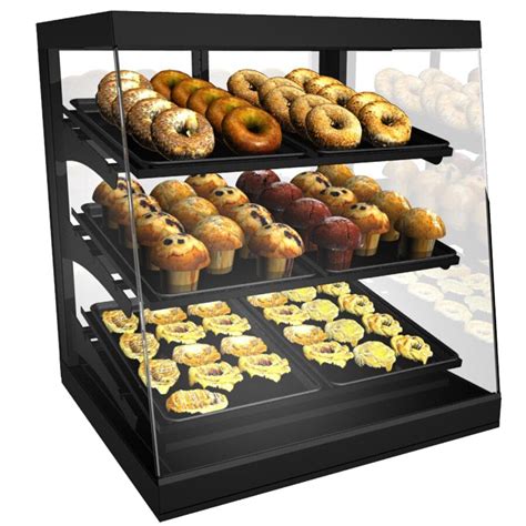 Structural Concepts CGS2830 Impulse Black 28" Countertop Bakery Display ...