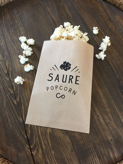 Personalized Popcorn Bags Great for a Wedding Favor Bag