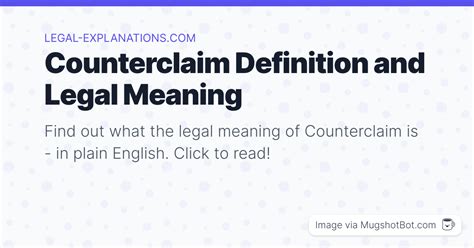 Counterclaim Definition - What Does Counterclaim Mean?