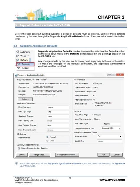 AVEVA E3D 2.1 Supports Manual CHAPTER 3 | PDF | Graphical User ...