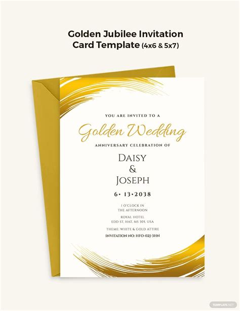 Free Free Golden Jubilee Celebration Invitation Card Template - Illustrator, Word, Apple Pages ...