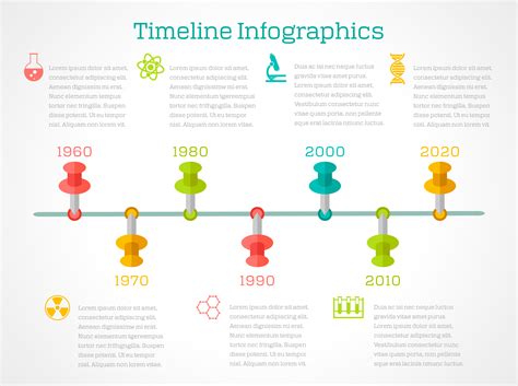 Timeline infigraphic chemistry 453468 Vector Art at Vecteezy