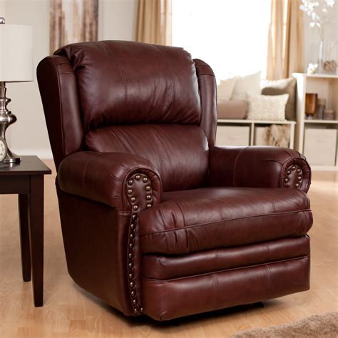 Catnapper Deluxe Buckingham Leather Rocker Recliner | www.hayneedle.com