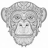 Monkey Coloring Pages For Kids At GetDrawings  Free Download sketch template