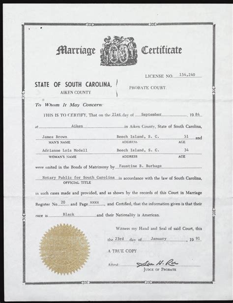 Marriage Certificate