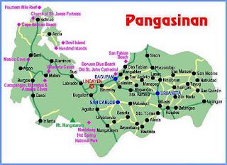 Pangasinan Tube: Pangasinan Map