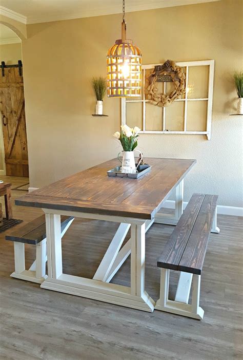 DIY Farmhouse Table: Gorgeous and Big! - Leap of Faith Crafting