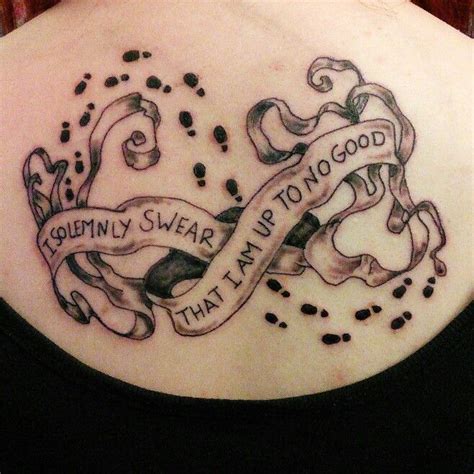 Marauders Map tattoo, my first one :) | Harry potter tattoos, Luck ...