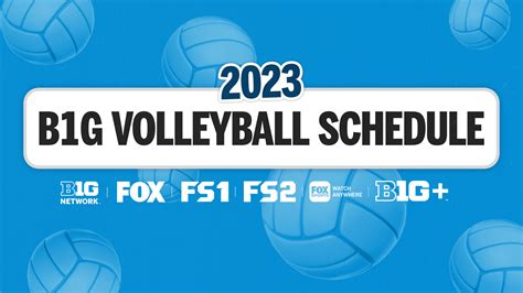 Big Ten volleyball schedule: BTN unveils full broadcast schedule for 2023