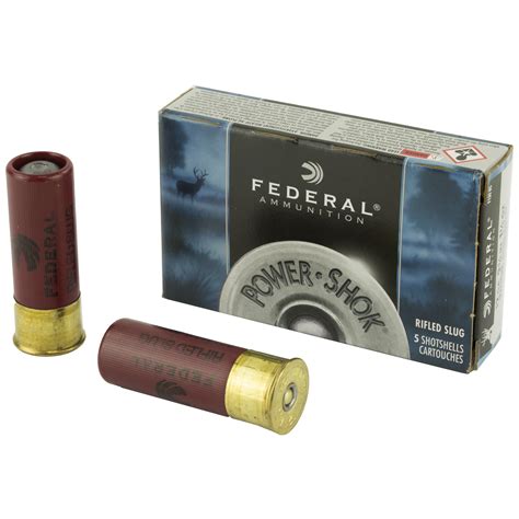 Federal Powershok Shotgun Ammunition, 12Ga. Rifled Slug, 5Rd. Box (F130RS) - City Arsenal