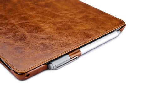 Surface Pro4 Oil Wax Vintage Genuine Leather Folio Case