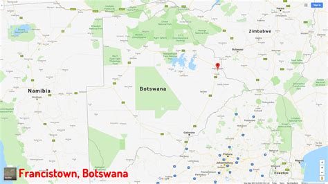 Francistown Map - Botswana