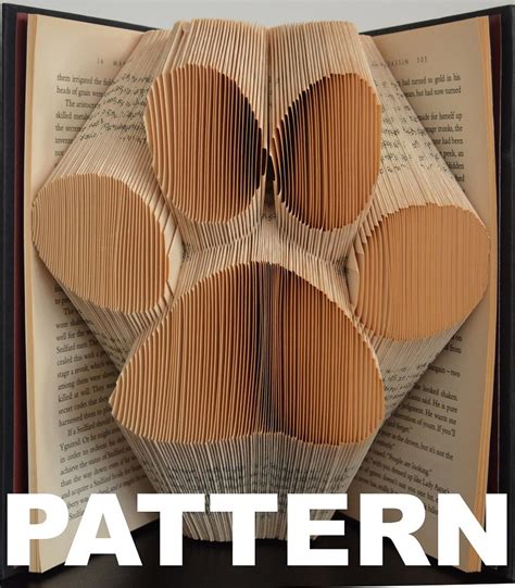 Book Folding Pattern Large Paw Print Free Instructions - Etsy | Book folding patterns, Folded ...