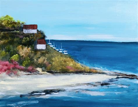 Fishing Village Painting by Sallie Otenasek - Fine Art America