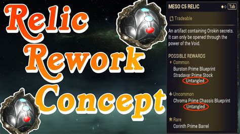 RELIC REWORK CONCEPT, REMOVE REWARDS | Warframe - YouTube