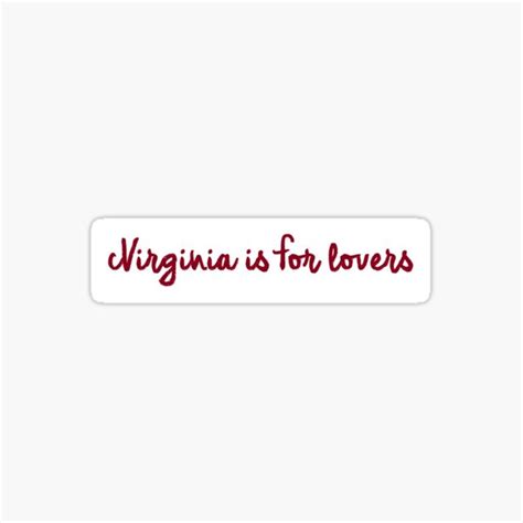 Virginia Is For Lovers Stickers | Redbubble