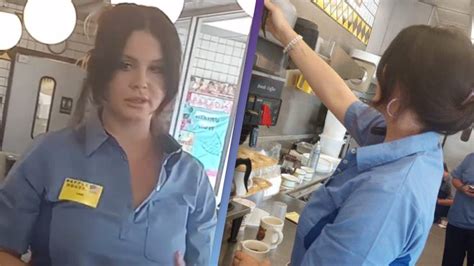 Summertime Sadness singer Lana Del Rey spotted serving coffee at Waffle ...