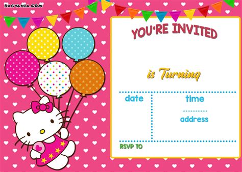 Free Printable Kitten Birthday Invitations - Free Printable