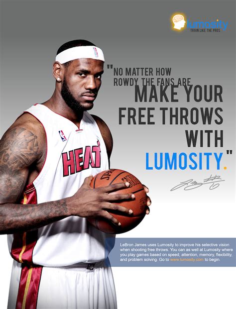 The King uses Lumosity. Do you? | Sports, Sports marketing, Sport quotes