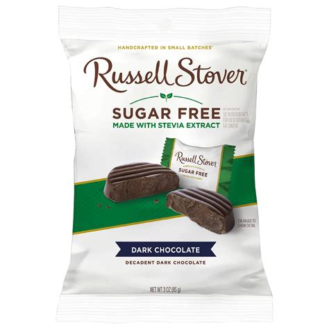 Russell Stover Sugar Free Solid Premium Dark Chocolate - Shop Candy at H-E-B