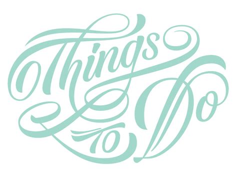 Things To Do by Ross Moody on Dribbble